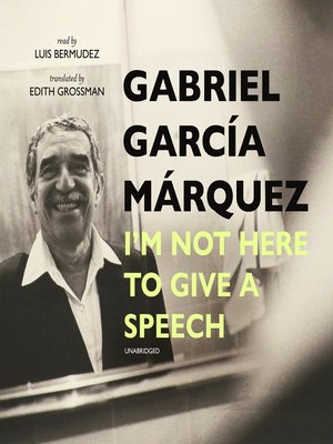 cover image of I'm Not Here to Give a Speech